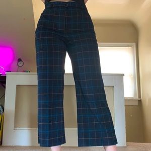 Ann Taylor wide-leg flare cropped dress pants